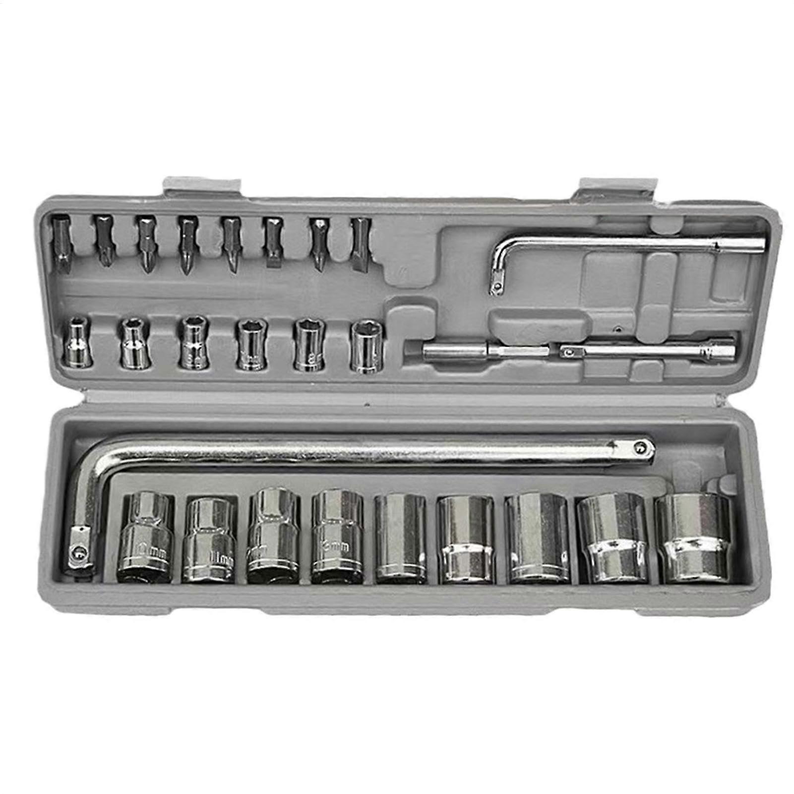 Socket wrench set with tip, socket wrench set Socket set for automotive maintenance ergonomic design socket set for toolboxes, garages, and