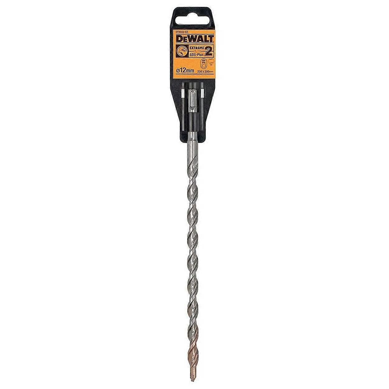 SDS-Plus Extreme 2 DT9555-QZ Hammer Drill Bit 12x300 mm for Hard Concrete, Masonry, Stone, Continuous Use