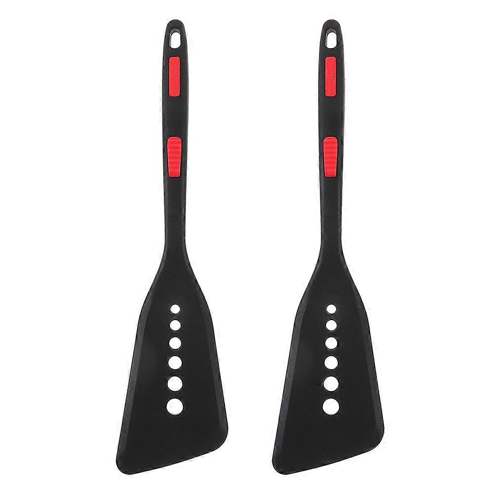 Heat Resistant Silicone Spatula Set, Non Stick Cooking Turner for Pancakes and Fish, Easy Clean Kitchen Accessory with Hanging Storage