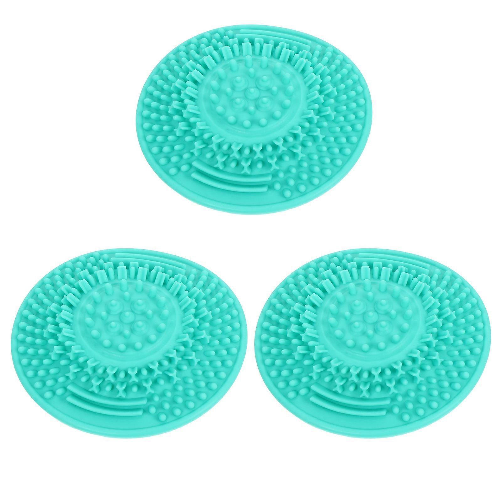 Brush Cleaner Pad Simple and Practical for Women Beauty Salon Use 6.50X6.50X3.00CM 3Pcs