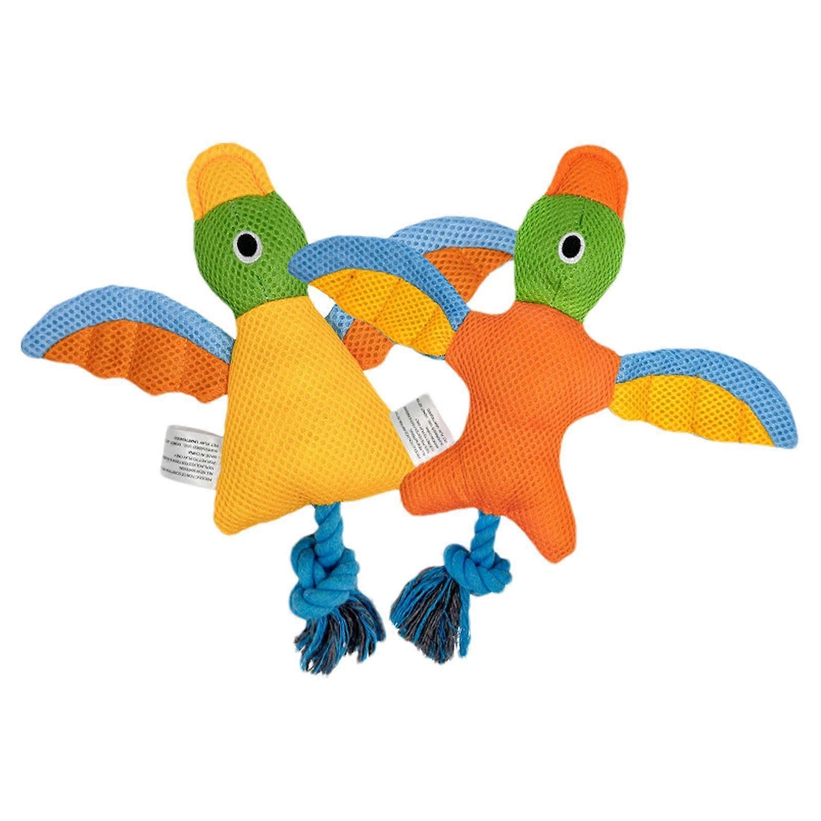 Squeaky Dog Toy, Rope, Bird Chew Toy  Stuffed Cotton Plush Toy