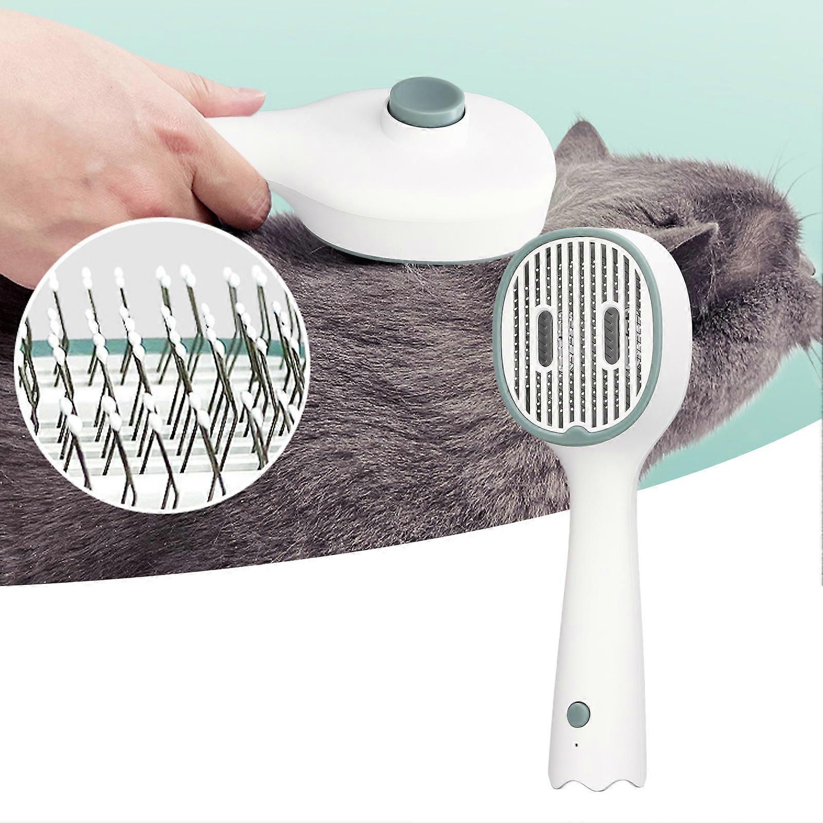 2-in-1 USB Rechargeable Pet Grooming Comb 800mAh Battery