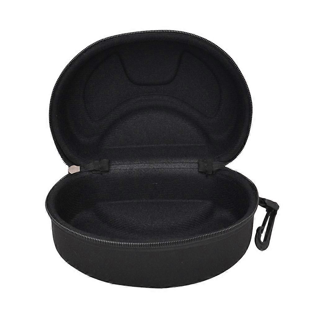 Large Shockproof Cycling Glasses Case for Sunglasses with EVA Material and Zipper Closure Black Extra Large Size
