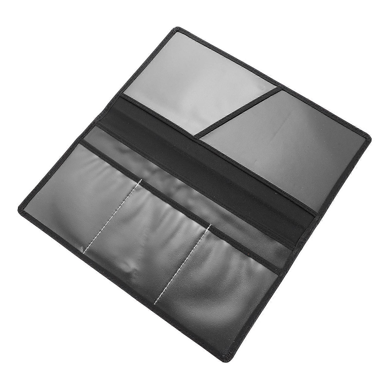 Pvc Card Bag Cards Card Organizer Rectangular Black 24X13cm Storage 1Pack