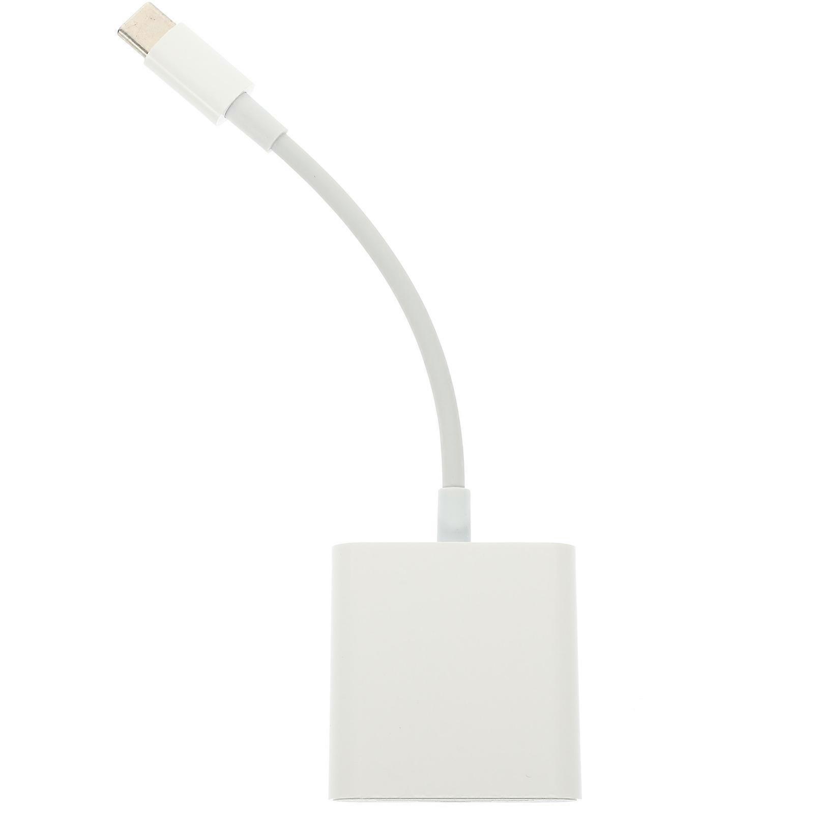 Mini Usb Card Reader Usb-C To External Memory Card Reader Card Adapter For Photographers White 14.7x3.6x0.7Cm 1Set
