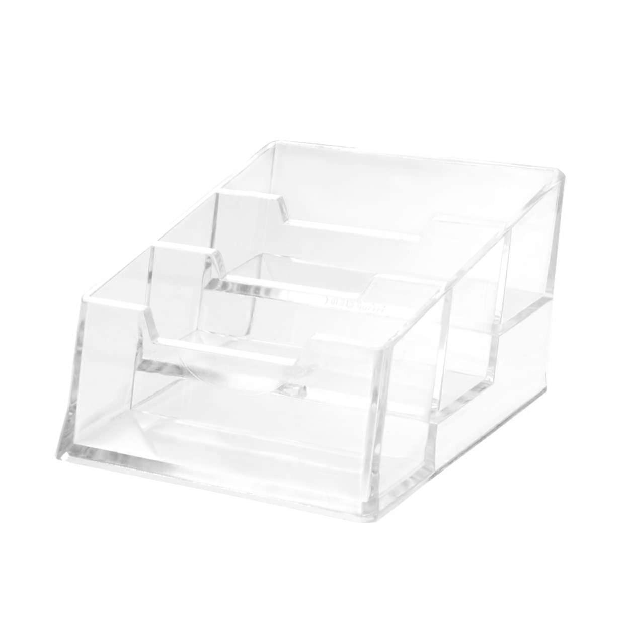 Acrylic Stationery Organizer Name Card Holder and Business Card Holder, Practical Office Accessory for Desk and Organization