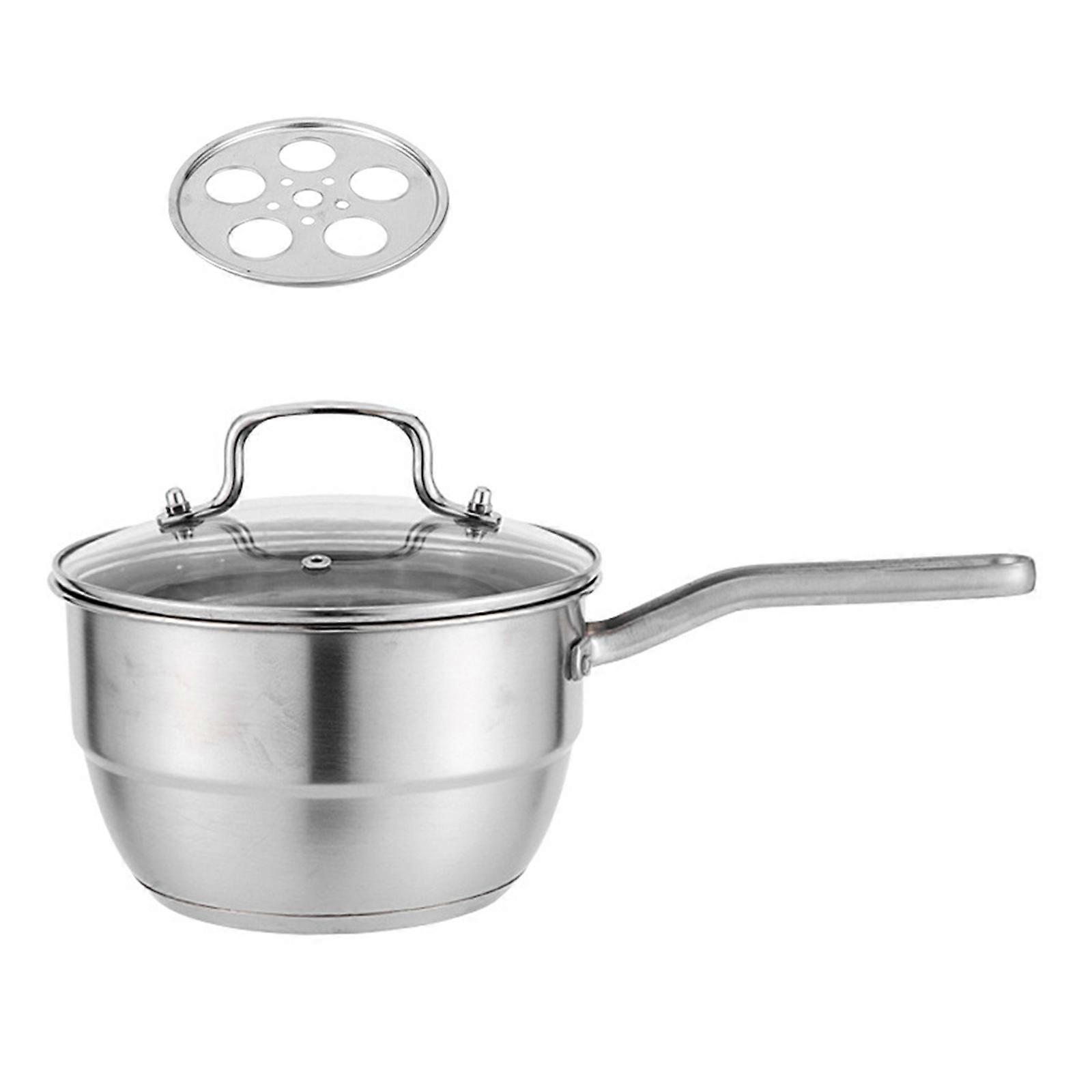 Food Grade Stainless Steel Double Layer Milk Cooker With Thickened Base Saucepan Steamer Pot For Even Heating Multicolor