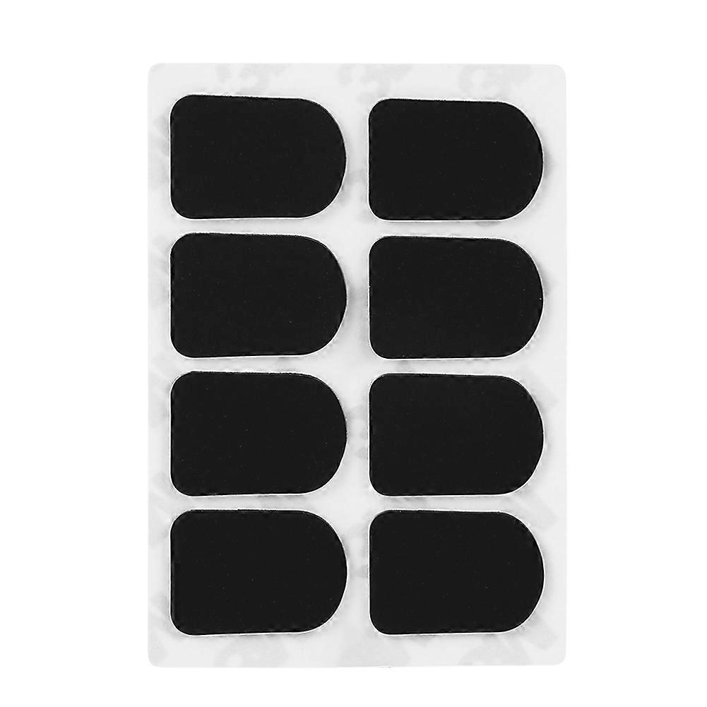 Mouthpiece Patch Pad Cushion for Soprano Alto Tenor Saxophone Clarinet Black 0.8mm Small Oval