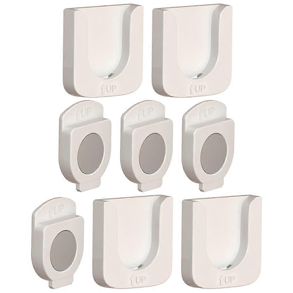 Wall Organizer For Remote Controls Featuring Magnetic Storage Design And Square Shape Ideal For Home Organization 4 Sets
