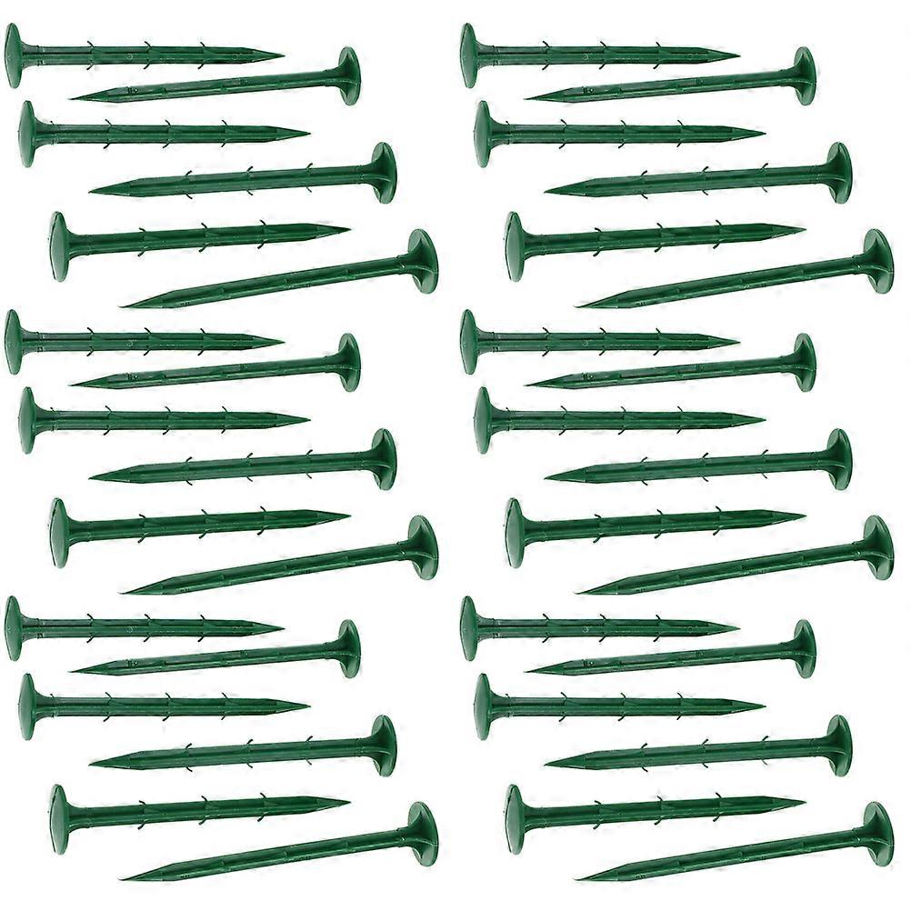 Plastic Ground Stakes for Outdoor Use Durable and Practical Garden Stakes Green 150pcs