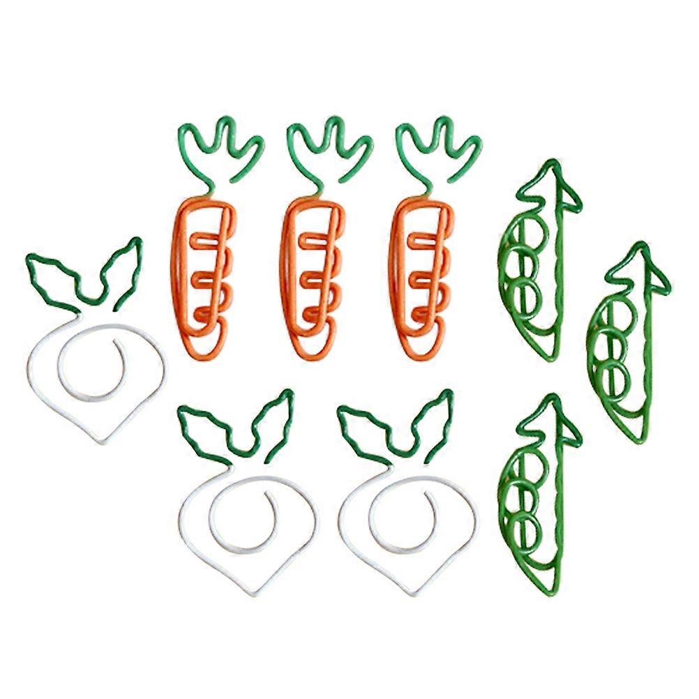 9pcs Cartoon Paper Clips Adorable, Lightweight & Easy to Use Office Organizer for Documents and Notes