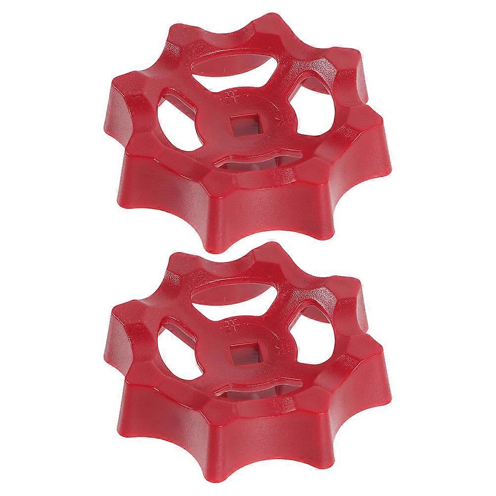 2pcs Decorative Round Hose Bib Handle for Outdoor Faucets – Ergonomic Knob Grip for Easy Operation