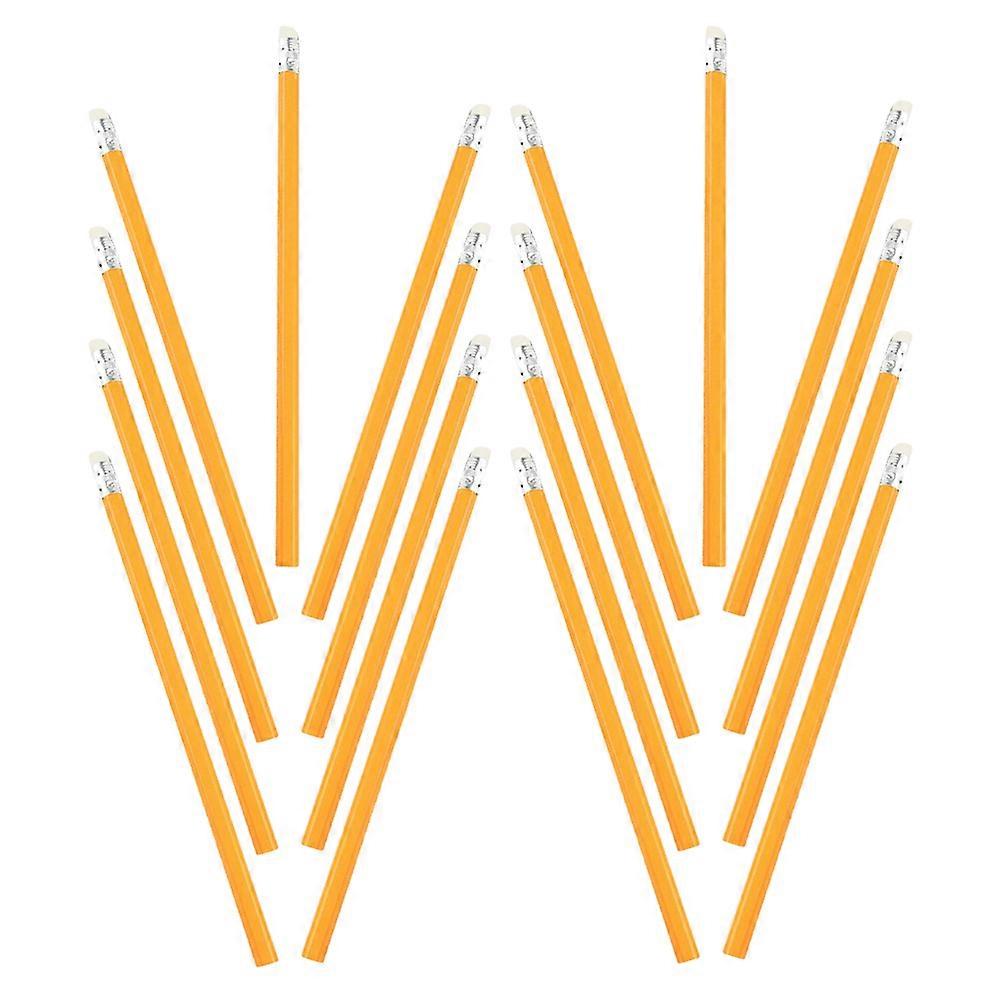 100pcs Orange Wood Pencils with Erasers for Home Use Seamless Writing Experience Broad Compatibility