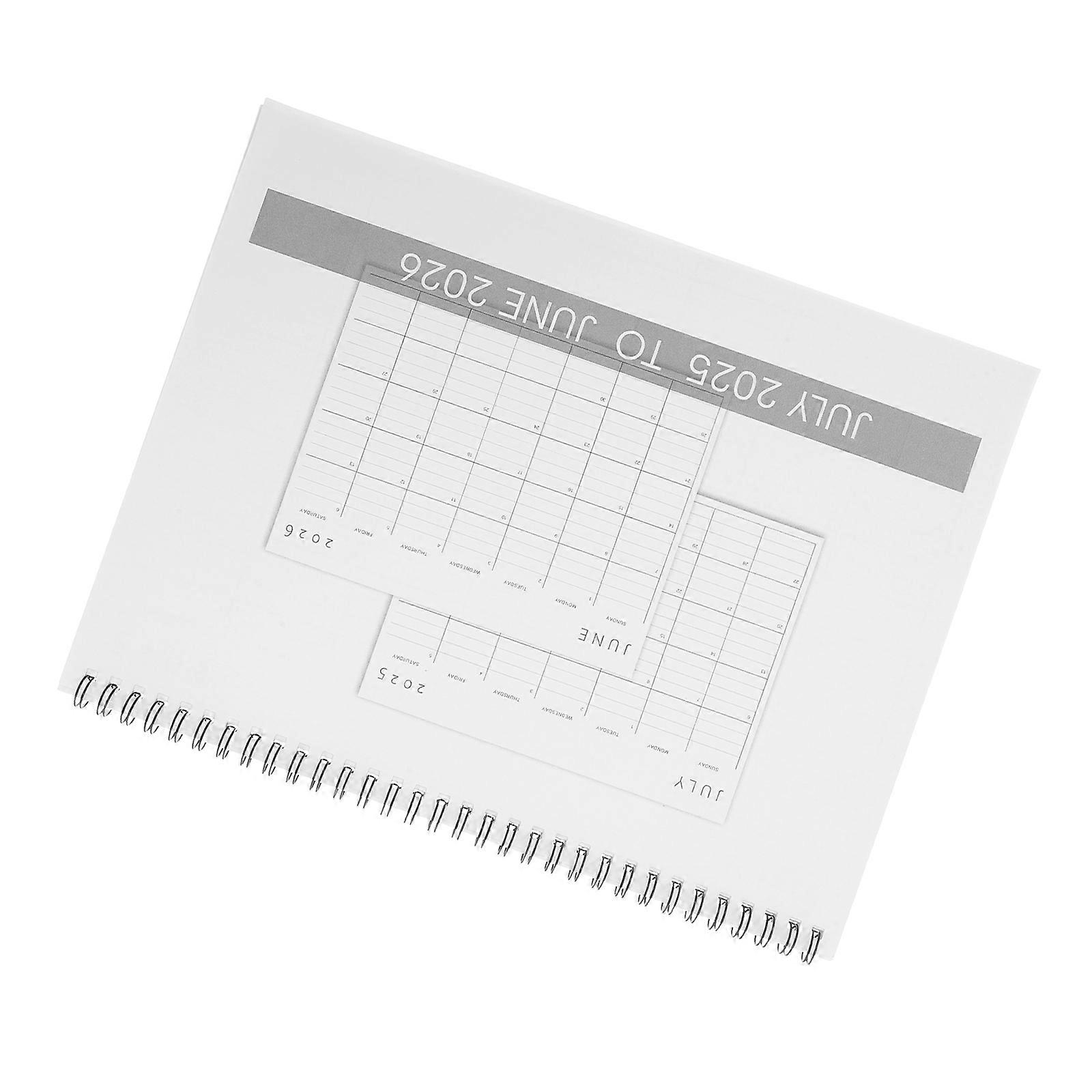Hanging Coil Calendar Month Wall Planner for Office Home with Ample Writing Space for Goals, Events, and Schedules – Reliable Academic Calendar