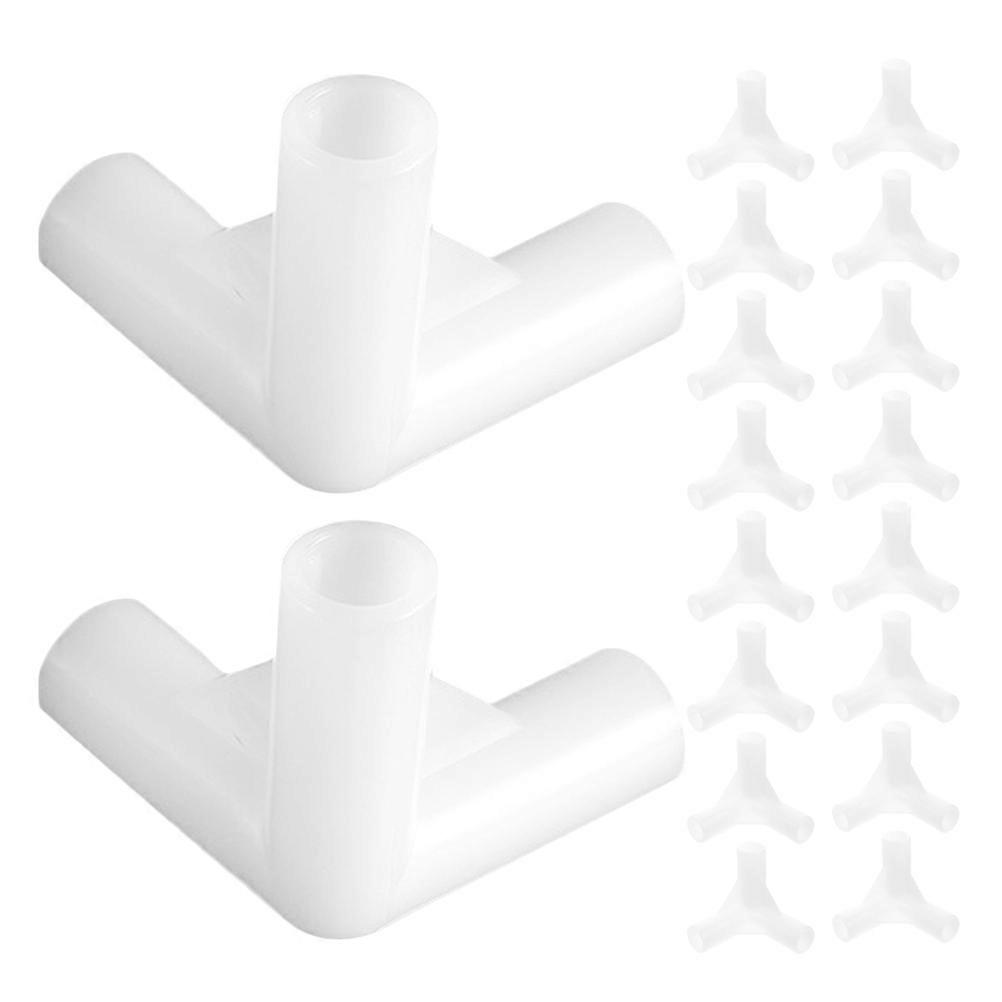 Canopy Frame Parts Plastic Pipe Connector Easy Installation For Outdoor Activities Tent Replacement Joints 25Pcs