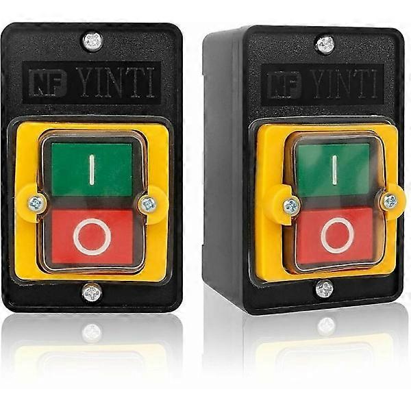 Push Button Switch, 2 pcs Push Button Switch for Mechanical Equipment and Textile Machinery, Waterproof