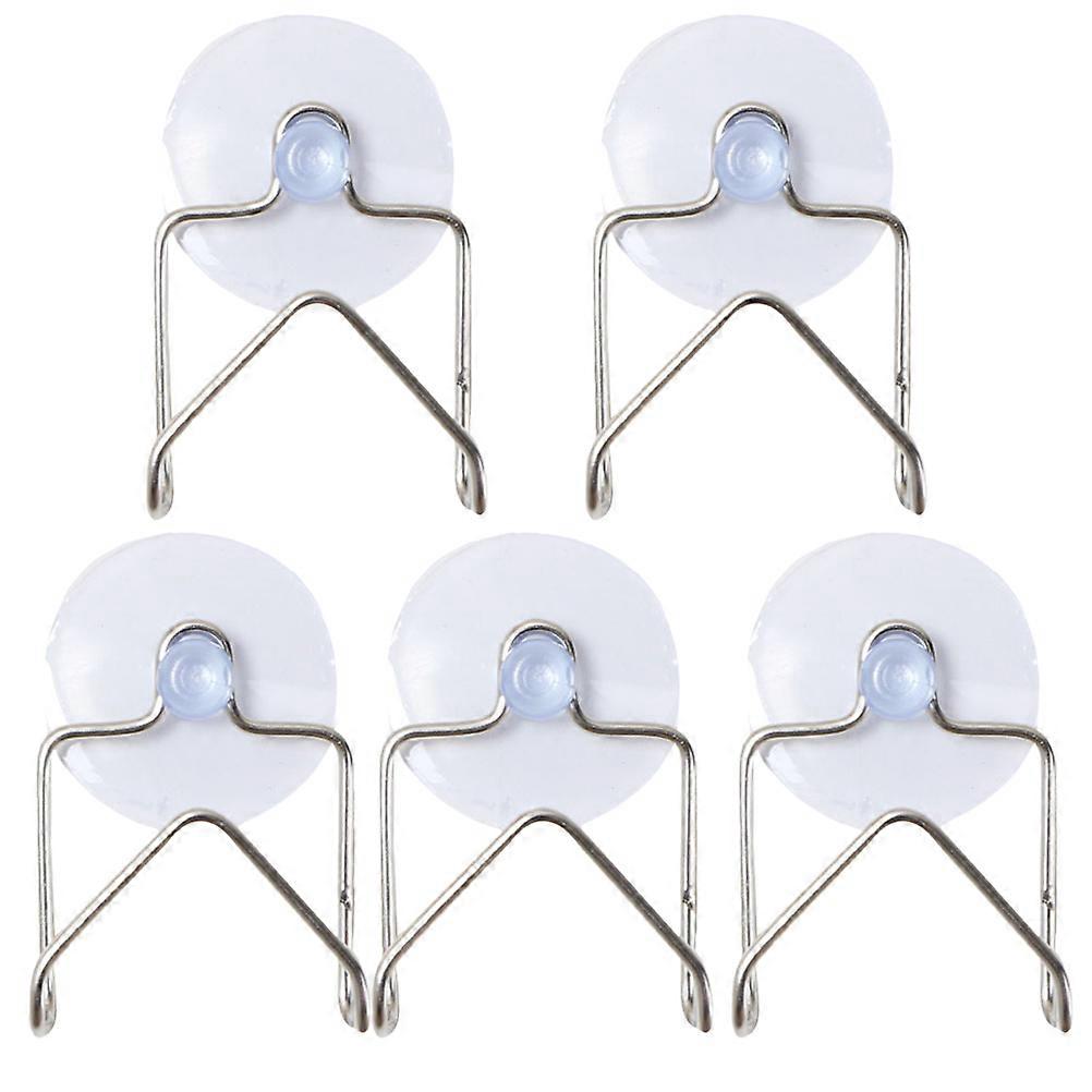 Sponge Rack 5Pcs Silver Space-Saving Organizer for Storage