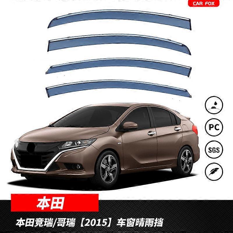 Ισχύει για 4Pcs Για Honda GREIZ 2015 Γείσο παραθύρων αυτοκινήτου Τέντα Καταφύγια Παρμπρίζ Πλευρικό παράθυρο Βροχή Σκιά ηλίου Auto Αξεσουάρ