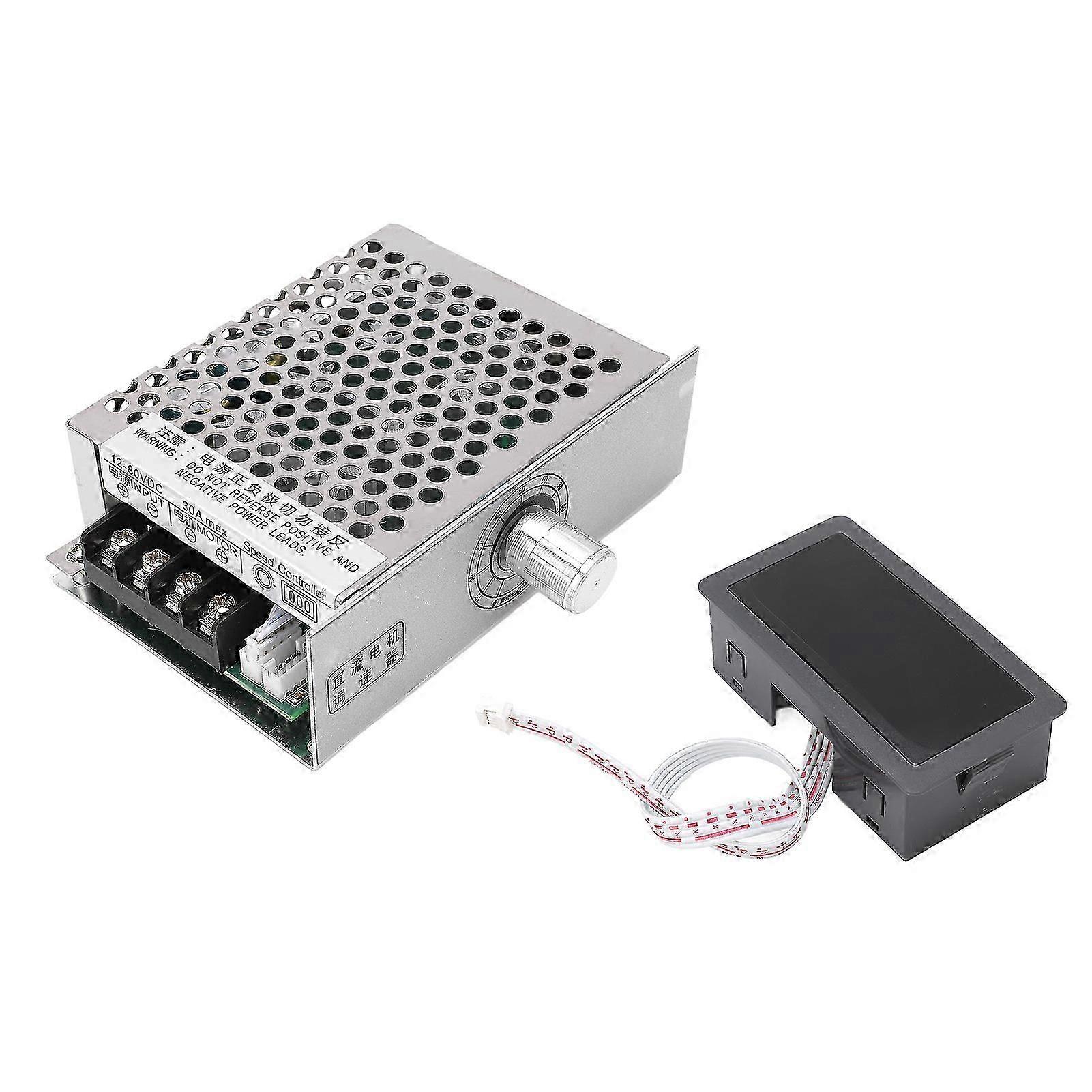 2025 DC12 - 80V DC Motor Governor with Digital Display, Soft Start & Stop PWM Speed Controller
