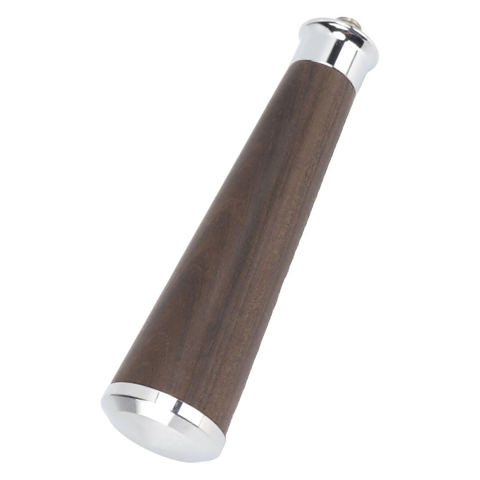M10 Thread Coffee Filter Handle Replacement Steel Bottom Wooden Coffee Machine Handle with Buckle