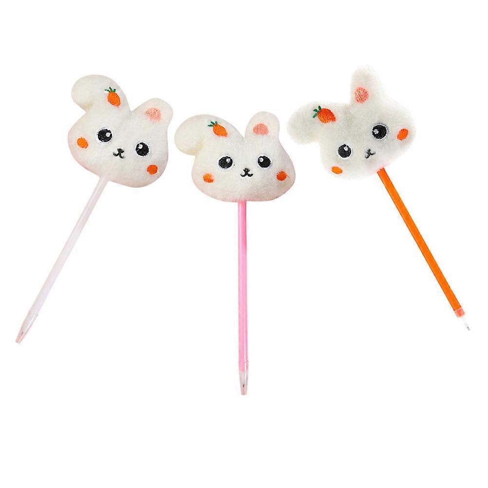 Adorable Stuffed Bunny Ballpoint Pens with Smooth Ink and Comfortable Grip for Students Assorted Color