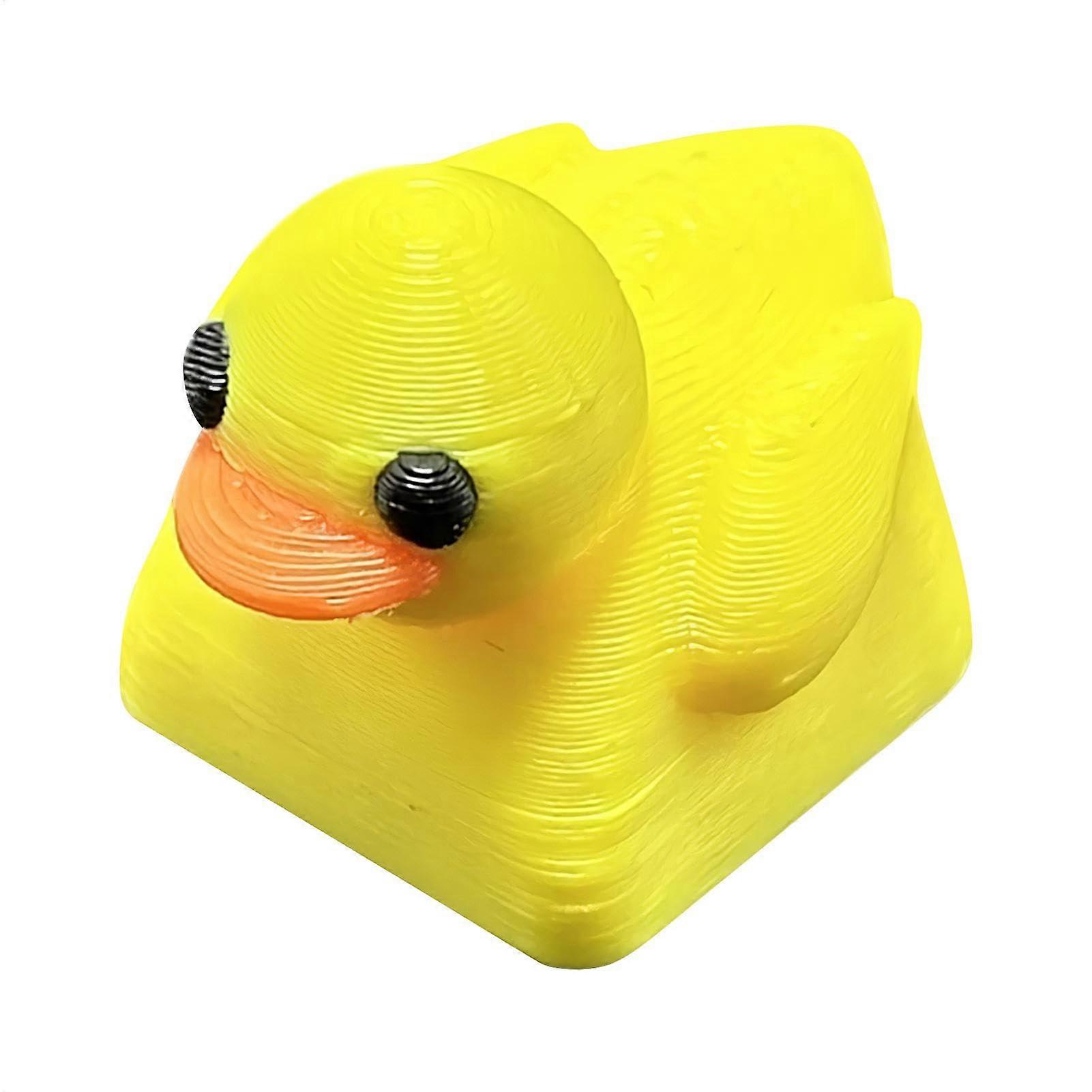 Duck Keycap, ABS Keycap Replacement Key, Beautiful  Yellow Duck Keycap Resin Mechanical Keycaps, Decorative Animal Keycap Replacement for