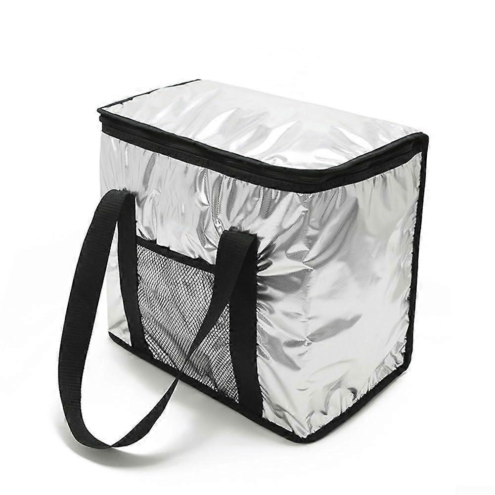 Large outdoor insulated bag for food and drinks, for camping, picnics, and beach days, available in 16L and 26L sizes, Black 8L.