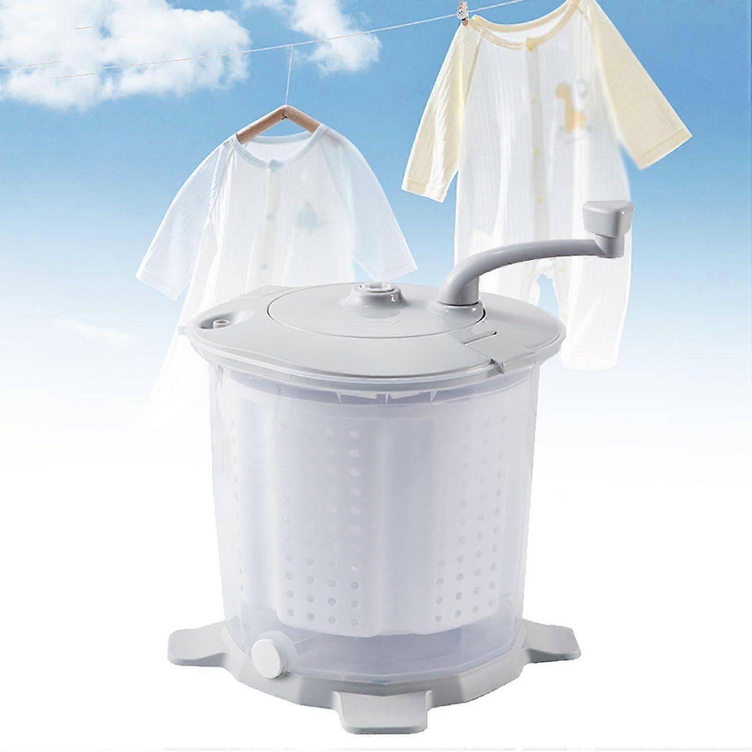 Portable Washing Machine Manual Hand Washing Travel Size Removable Water Basket With Handle Dehydration Rate 40-50%