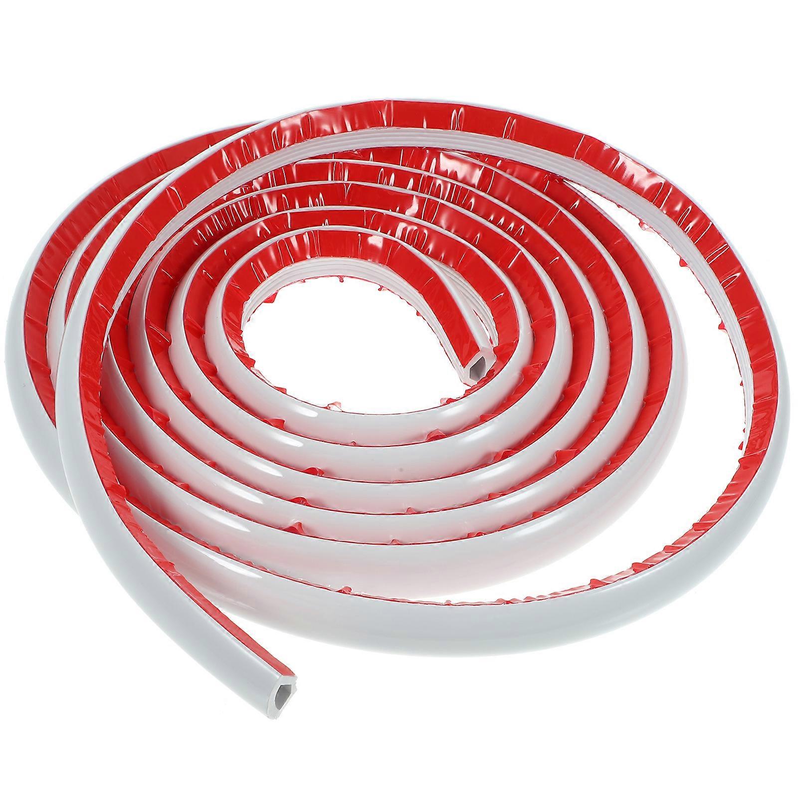 Peel and Stick Wall Corner Trim Flexible PVC White Selfadhesive for Home Use 0.5 Inch Wide