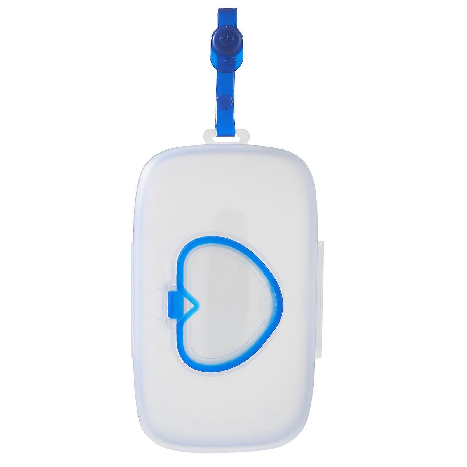 Box Baby Wet Tissue Case for Storage Use 1Pcs Blue