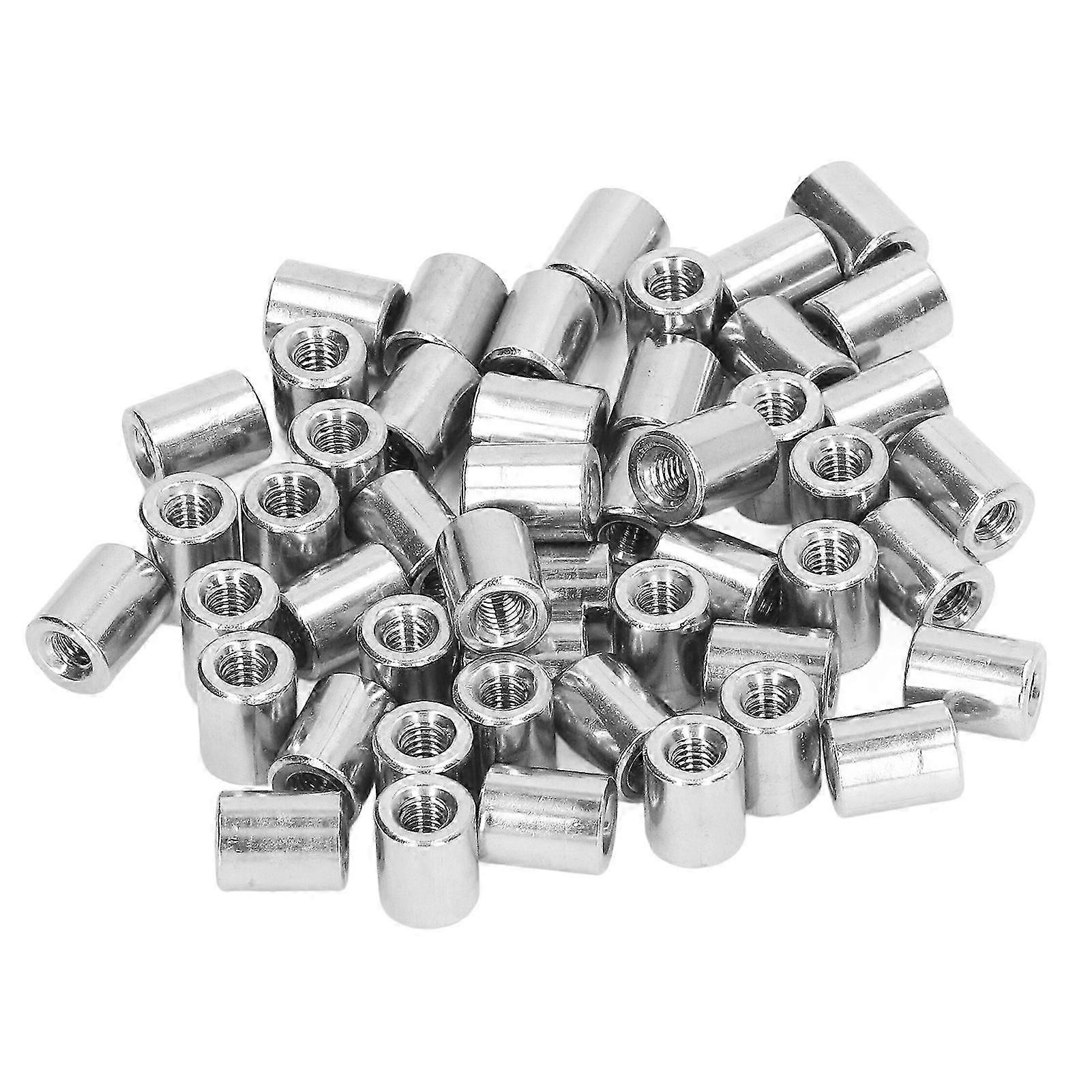 50Pcs M4 crou Daccouplement Filet Femelle Robuste En Acier Inoxydable Entretien Cylindrique crou Dcrou Kit
