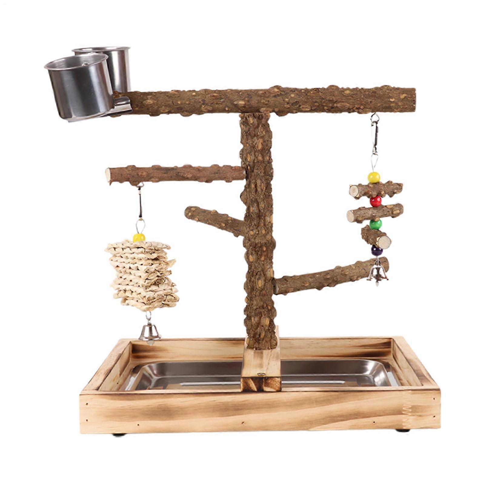 Bird Playground With Perches, Feeders ChewProof Play Gym