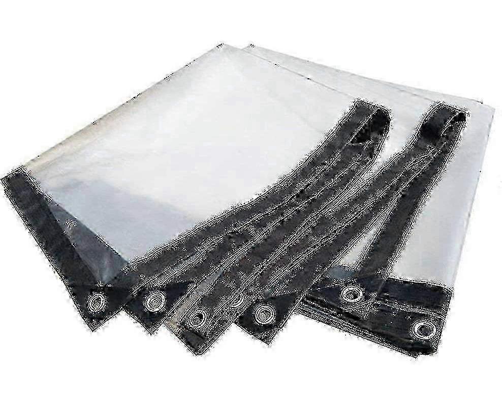 Transparent Heavy-Duty Waterproof Tarpaulin Sheet 2m x 2m Edition 0724