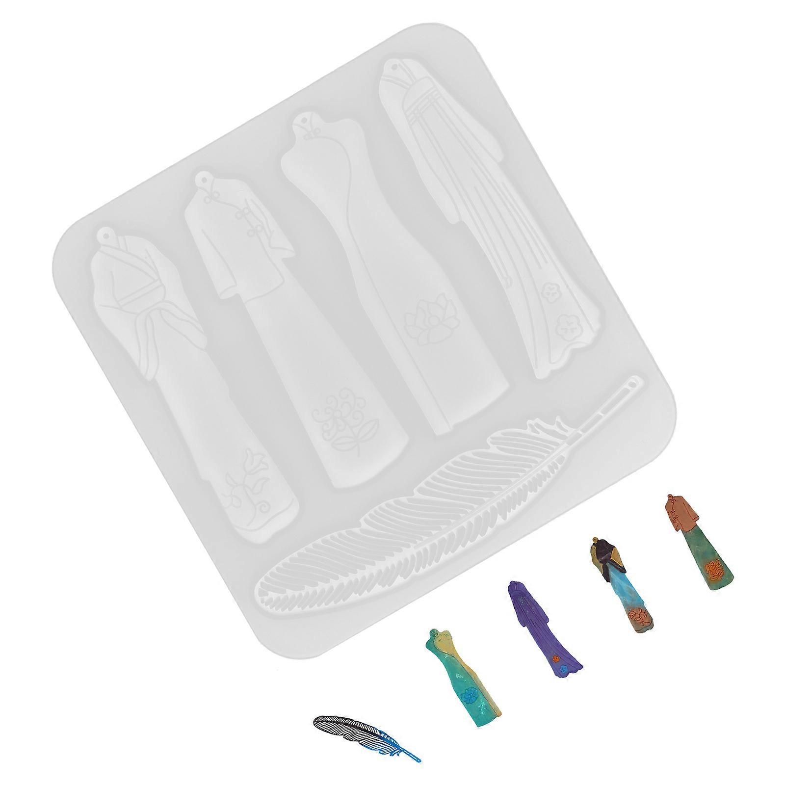 Silicone Pendant Holder Mold For DIY Craft Making Ideal For Artists And Craft Enthusiasts In Smooth Surface And White Color 1Set