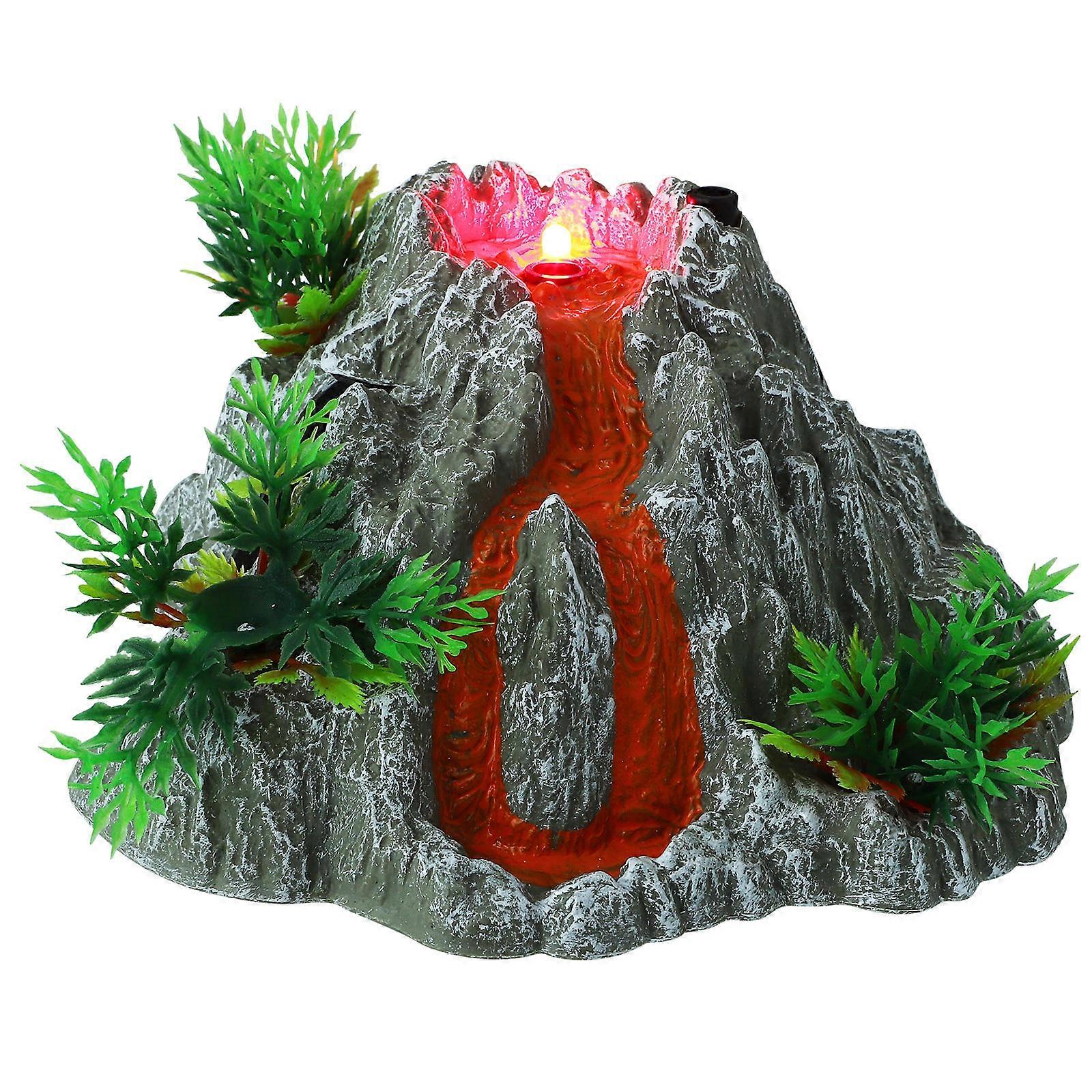 Electric Volcano Model with Mist Effects – Interactive Educational Craft for Dinosaur Scenes, Sand Table Decor, and Home Display