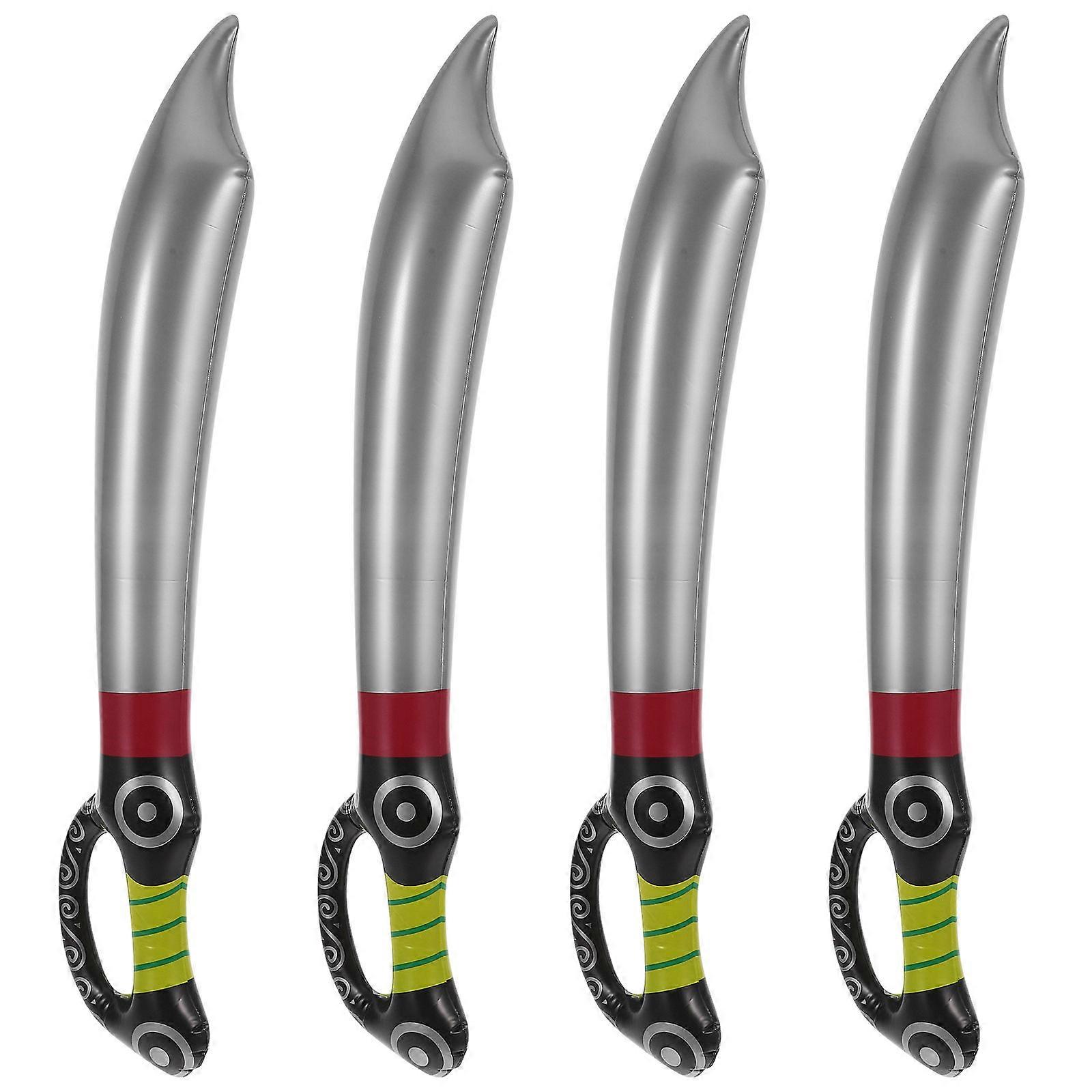 Inflatable Pirate Sword Props for Party PVC 5pcs Authentic Toy Stage Decorations