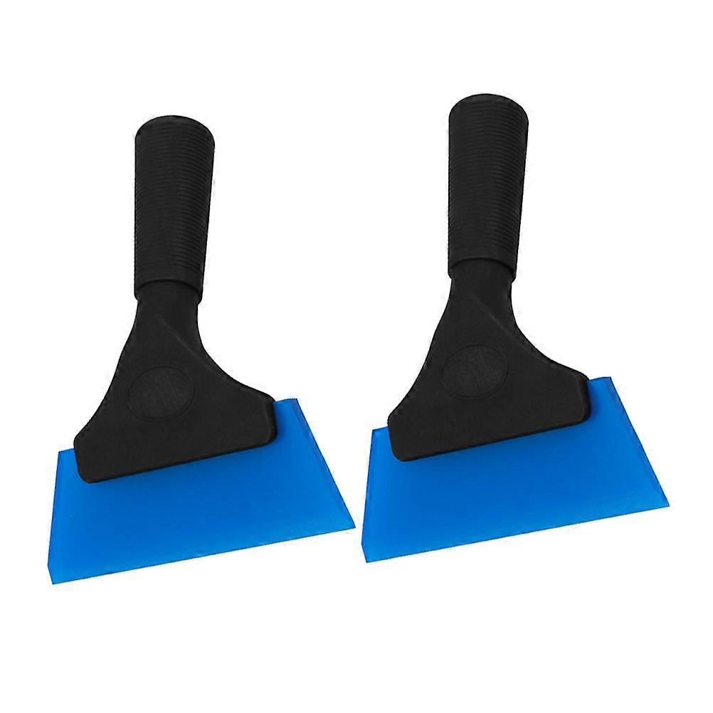 Blue PP Material Mini Squeegee for Car Use Handheld Tool for Window Cleaning Without Scratches 2pcs