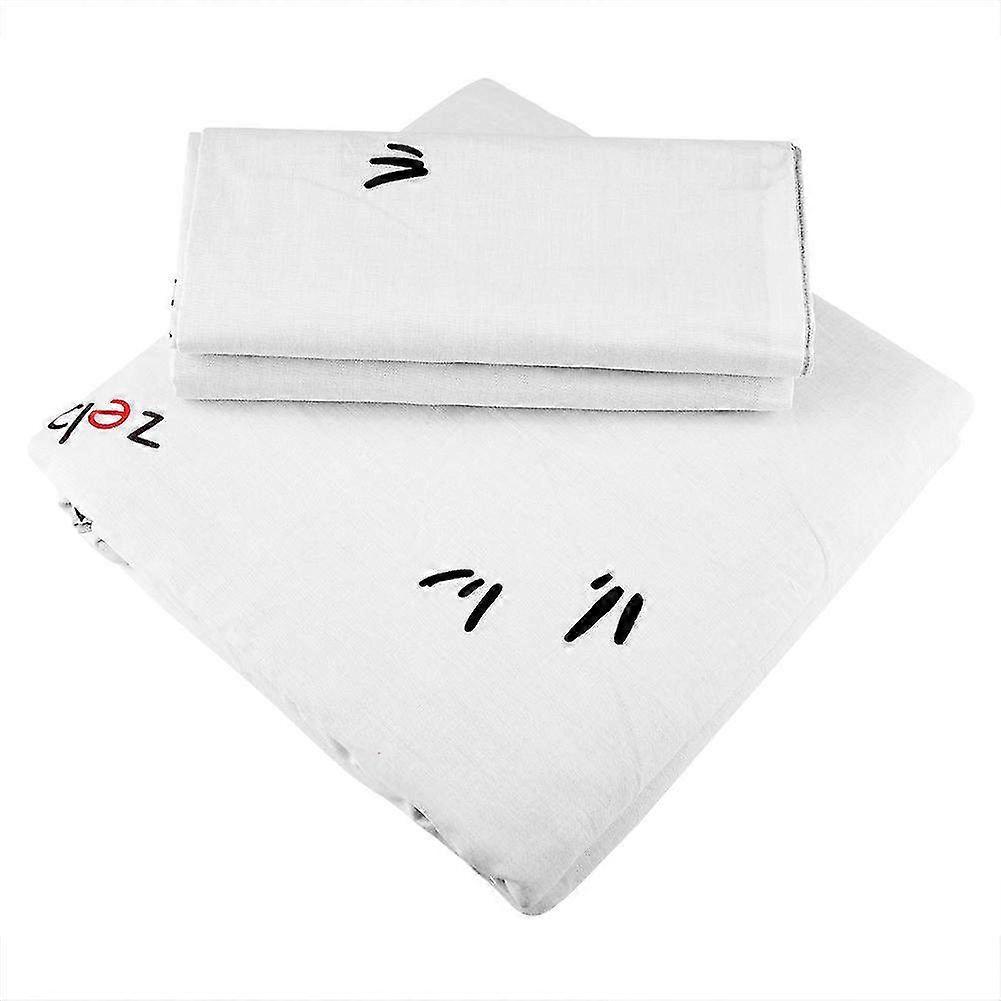 Pure Cotton Printed Duvet Cover Bedding Set - Includes 2 Pillowcases (51x66cm) & Quilt Cover (229x229cm) for Cozy Comfort
