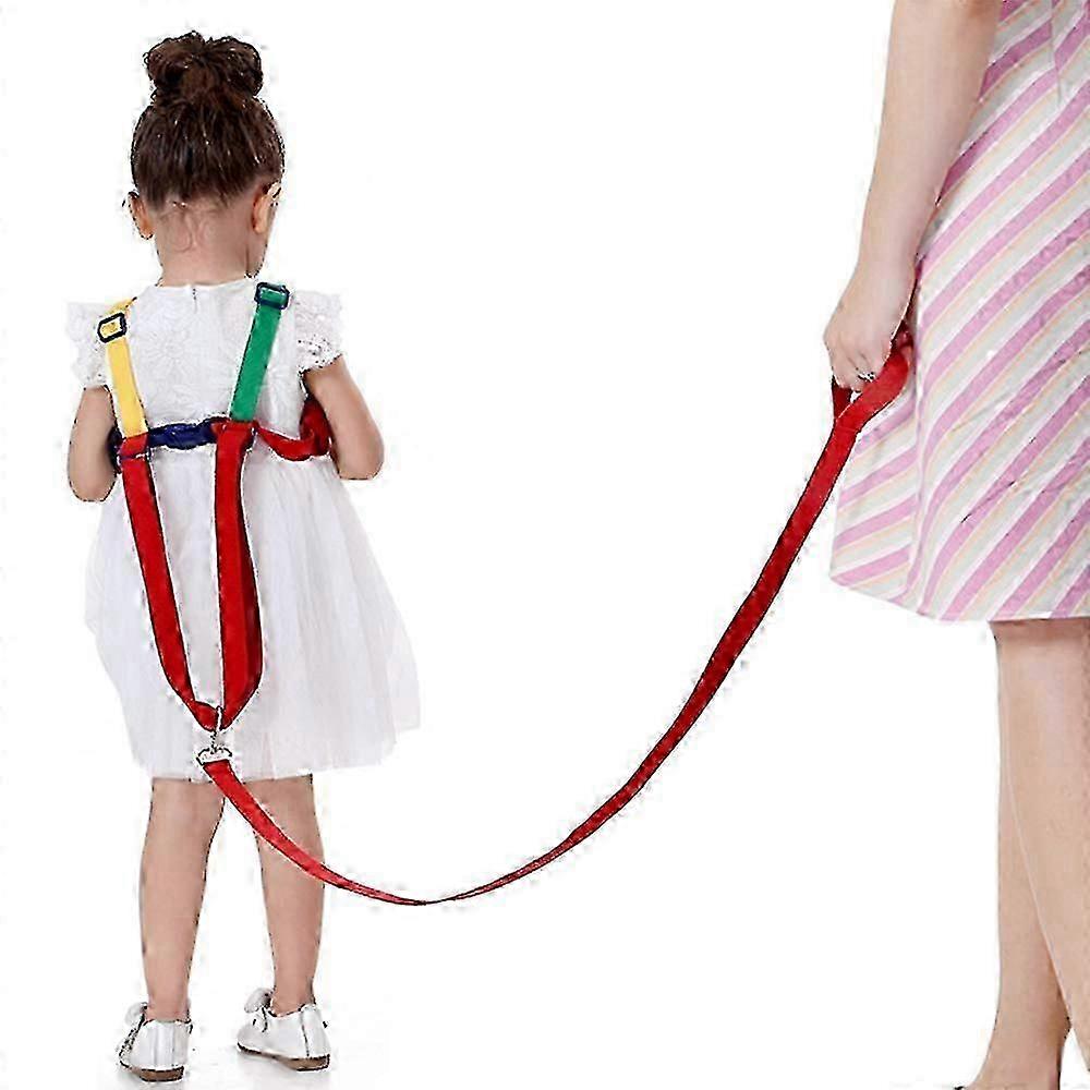 Toddler Leash and Harness for Child Safety 2 in 1 Anti Lost Wrist Link Walking Reins for Babies Kids 1 5 Years Adjustable Strap Colorful