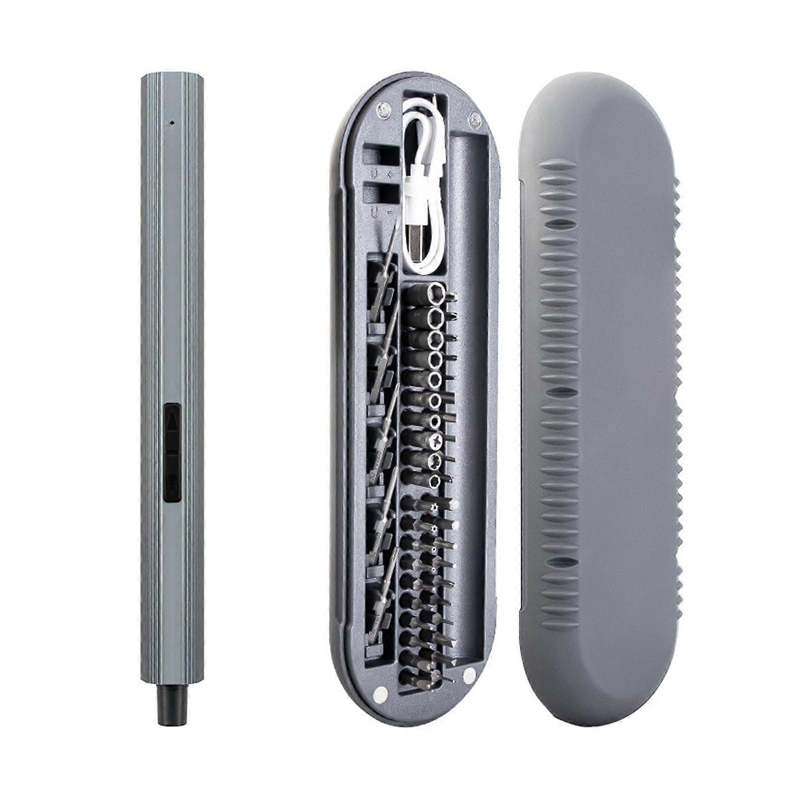 Mini Electric Screwdriver Set with Magnetic Bits, LED Light, Precision Tools for Electronics Repair and DIY Projects