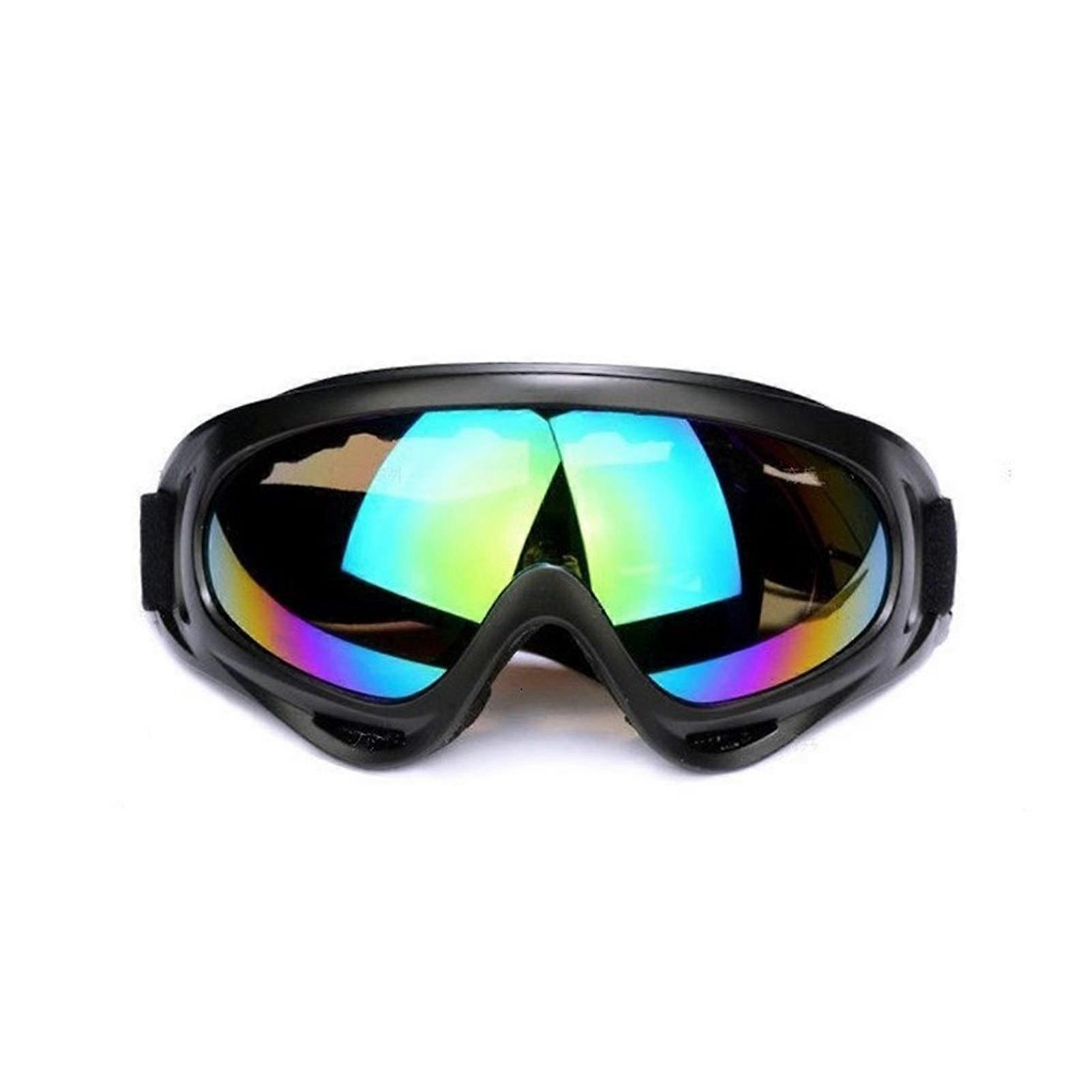 Motocross Goggles for Men, Windproof Off-Road Motorcycle Glasses with Colorful Lenses, Durable & Comfortable Fit