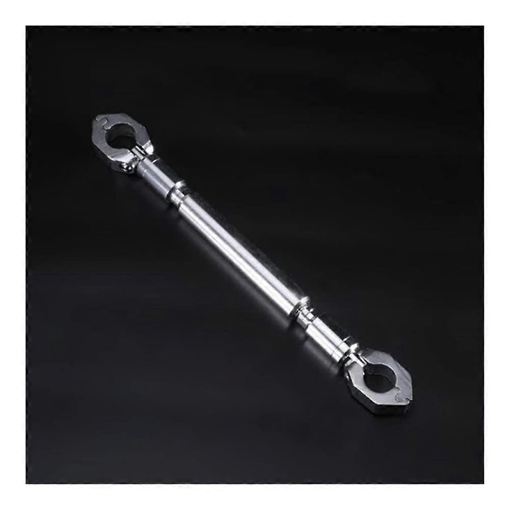 Adjustable Stabilizer Bar, Thickened Handle Lever, Reinforced Cross Bar for Motorcycle Modification Parts, Silver Color