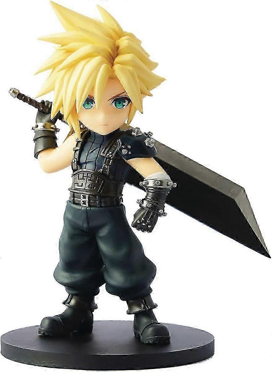 Charming Final Fantasy VII Remake Artwork Featuring Cloud Strife