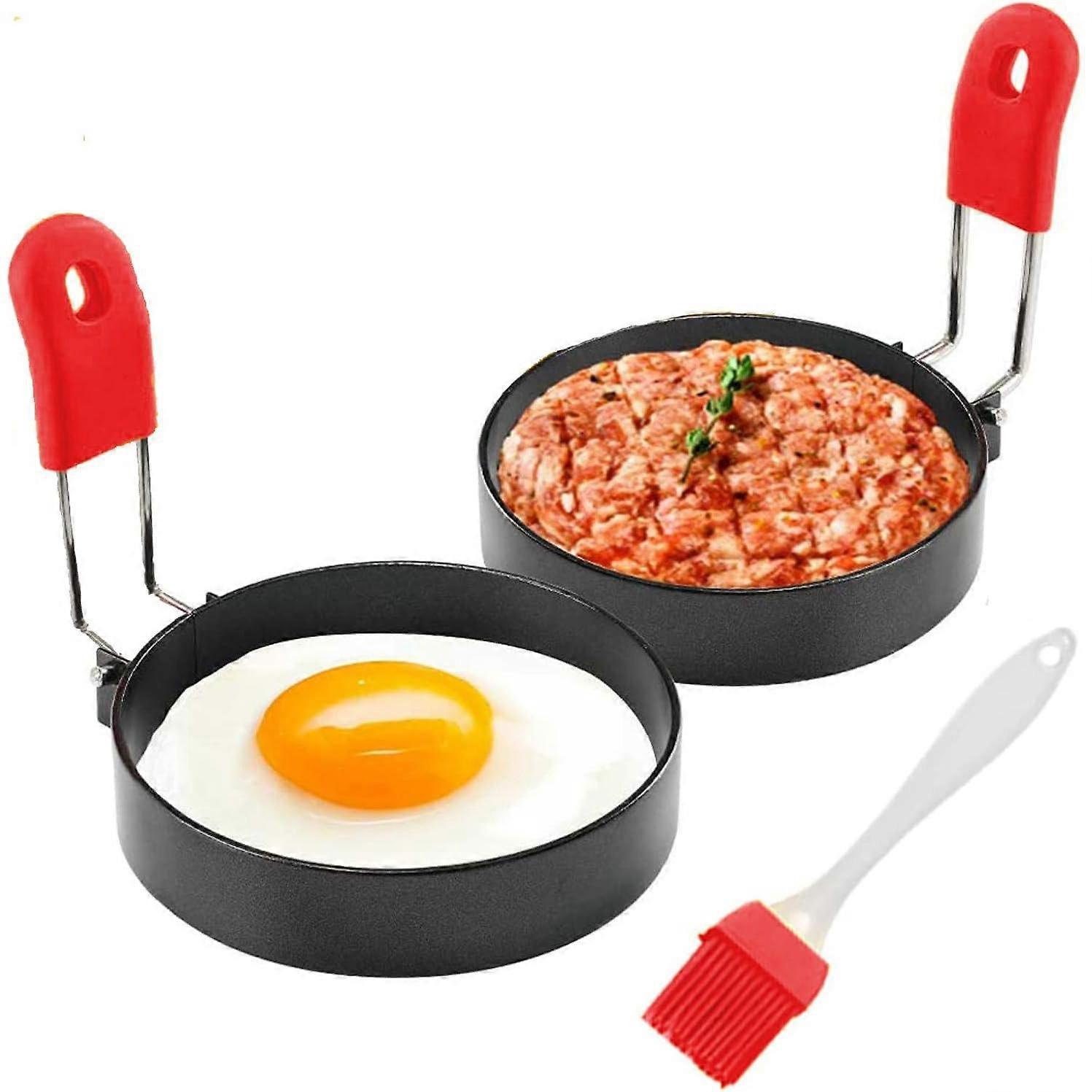Non-stick Egg Ring Mold with Silicone Handle