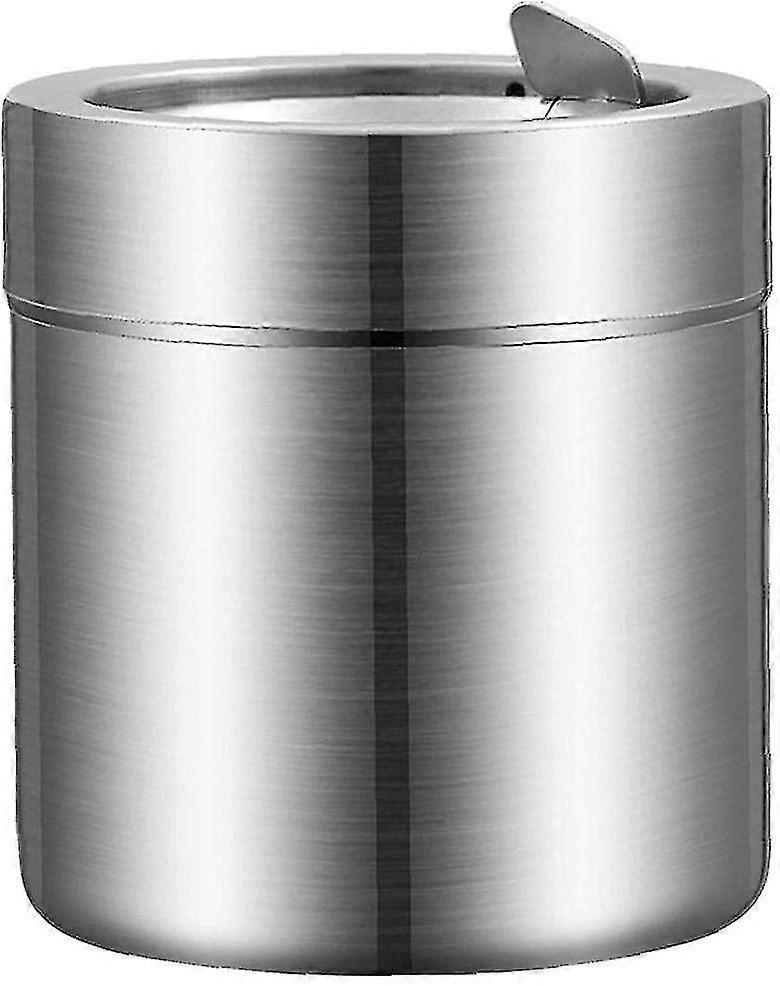 Ashtray - Stainless Steel Windproof Smoking Ashtray for Tobacco Use
