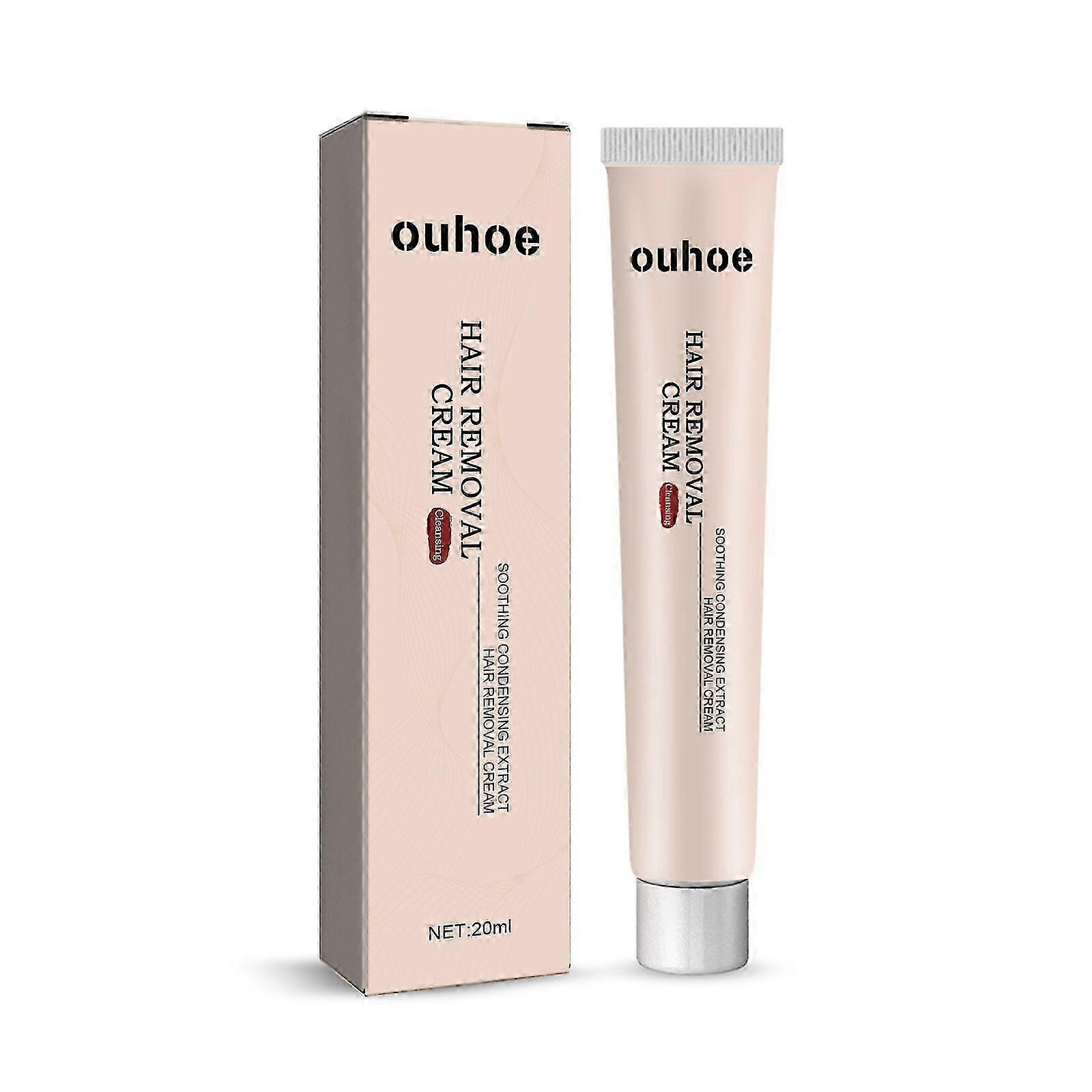 OUHOE Soothing and Moisturizing Hair Removal Cream is gentle and non irritating to the armpits, smooth and delicate to the skin