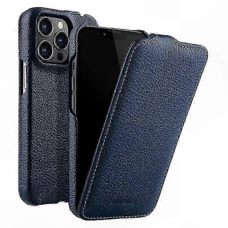 Genuine Leather Vertical Flip Case with Litchi Texture for 12/12 Pro