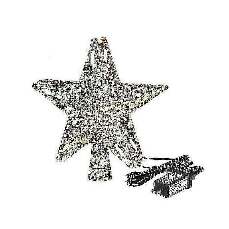 Christmas Tree Topper Light With Rotating Led Projector ,3d Hollow ...