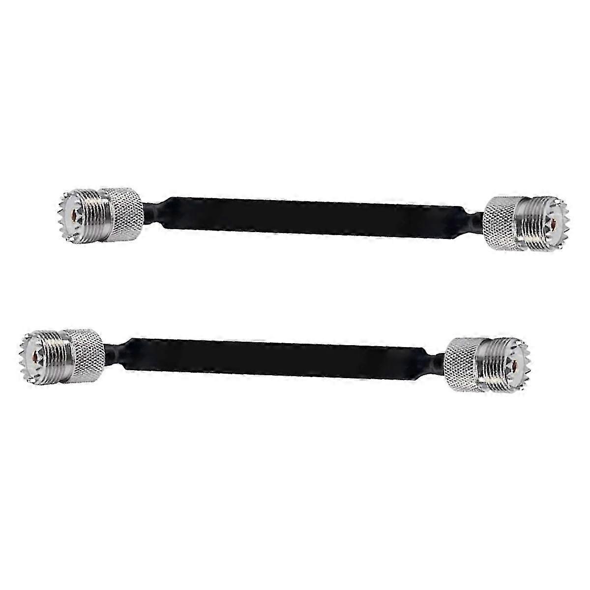 2pcs- 20cm RF Coaxial Cable Window/Door Pass Through Flat Cable