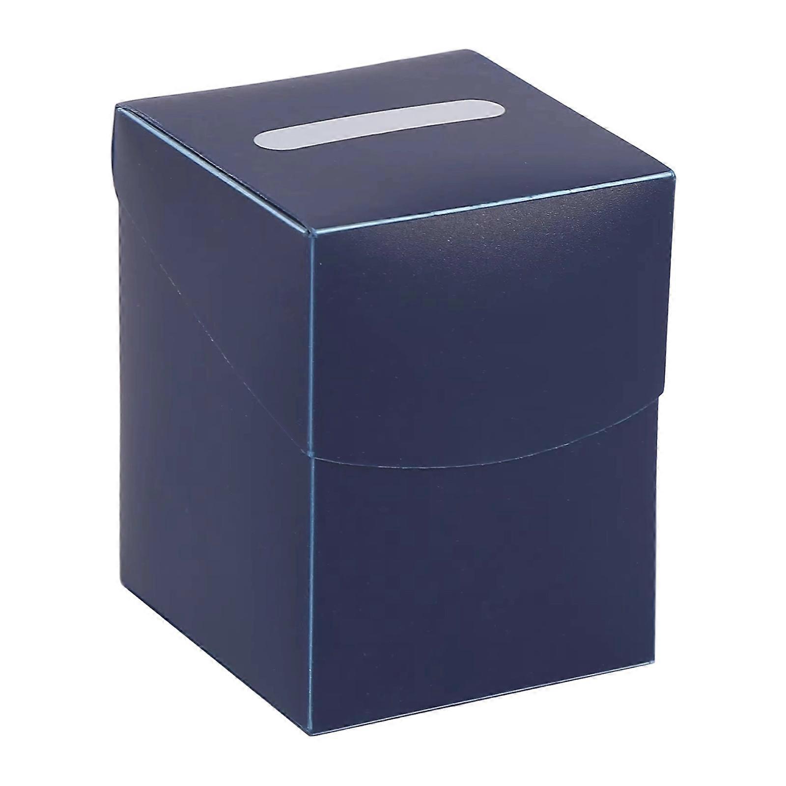 Protective Game Card Organizer Box Environmentally Friendly Polypropylene Construction For Active Gamers  Deep Blue